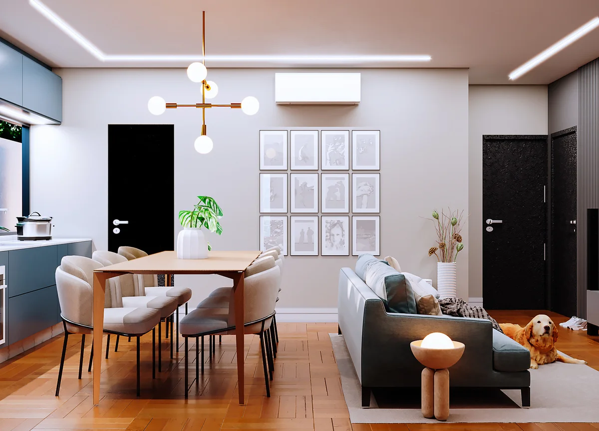 Sala de estar da Casa Modelo 04
